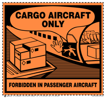 ETIQUETTE CARGO AIRCRAFT ONLY