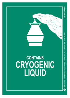 ETIQUETTE CRYOGENIC LIQUID